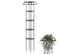 Traliccio Di Fiori Per Esterni - Torre Di Piante Con Supporto A Vite A Forma Di Ombrello In Acciaio, Design A Basso Stabile Traliccio Di Fiori Di Lampone | Massimizzare Lo Spazio Del Giardino Ja