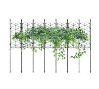 Traliccio Di Pianta Da Giardino - Struttura Di Rete Di Palo Del Telaio Di Supporto Di Arrampicata | Grid Obelisco Palo All'aperto Per Pomodori Rosa Cetrioli Clematis Glorie Mattina Allenato