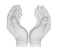 Traliccio Di Supporto Per Piante In Ferro - Ausilio Per La Crescita Delle Piante, Da Giardino A Forma Di Mano Da 80 Cm, Decorativo Per Struttura Da Arrampicata, Supporto Esterno Durevole