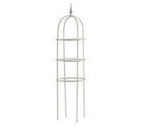 Traliccio di supporto per piante rampicanti, 120 cm, bianco, mensola da giardino per clematide e rose, ideale per piante rampicanti profumate e fiori