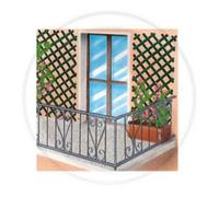 traliccio estensibile in plastica verde mt 1x2 cm 100x200 per giardino terrazzo
