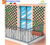 Traliccio Estensibile Per Piante in Pvc Antiurto 200/300 X 100 cm Verde Bianco