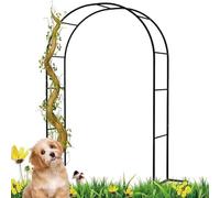 Traliccio for arco da giardino in metallo, 3,5 m di larghezza, resistente alle intemperie, for rose, resistente struttura for arco da matrimonio, for ingressi e decorazioni da giardino(Green,W1.8M*H2.