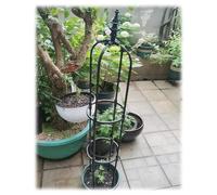 Traliccio Giardino Piante Rampicanti, Obelisco Da Prato Supporto In Metallo Obelisco Torre Per Rose Pianta In Vaso Resistente Al Sole E All'acqua 90cm/120cm/150cm/180cm High ( Color : Nero , Size : ID