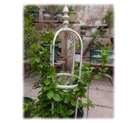 Traliccio Giardino Piante Rampicanti, Obelisco Da Prato Supporto In Metallo Obelisco Torre Per Rose Pianta In Vaso Resistente Al Sole E All'acqua 90cm/120cm/150cm/180cm High ( Color : Bianca , Size :