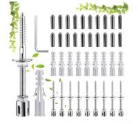 Traliccio in filo di acciaio inossidabile per piante rampicanti con spazio da parete da 5 cm per migliorare il flusso d'aria e ridurre l'accumulo di umidità per una crescita sana (oltre 10 accessori)