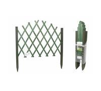TRALICCIO IN LEGNO RETE ESTENSIBILE VERDE RAMPICANTI STACCIONATA 117X65CM 219840