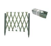 TRALICCIO IN LEGNO RETE ESTENSIBILE VERDE RAMPICANTI STACCIONATA 95 X 49 CM