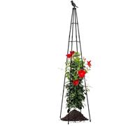 Traliccio Obelisco,Struttura Obelisco Di Supporto Verticale - Traliccio a Torre per Piante Rampicanti da 160 cm | per pomodori, uva, cetrioli, piselli, fiori, ortaggi in vaso, dentro e fuori
