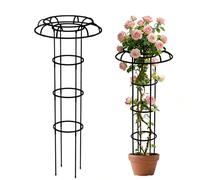Traliccio Per Ombrellone In Piedi Per Piante Rampicanti Da Esterno - Torre Da Giardino In Metallo Per Tutte Le Stagioni Per Rose E Viti Clematis | Gabbia Decorativa Per Piante Per Fiori, Piselli, Pomo