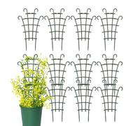 Traliccio per Piante da Interno 12 Pezzi Piccoli Paletti Impilabili | Sostegno per Piante da Esterno per Esterno, Casa, Rose, Clematis, Verdure, Pomodori, Uva, , Aziende Agricole,