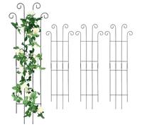 Traliccio Per Piante In Vaso | 4 Pezzi Da 81 Cm In Metallo Espandibile E Regolabile,Traliccio Per Cetrioli Supporto Piante - Cortile Giardino Patio Verdure Vite Fiori Pothos