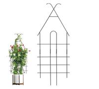 Traliccio per piante in vaso, piccolo supporto per piante stabile, traliccio da giardino per interni o esterni con telaio robusto, aiuto per rampicanti per un uso di lunga durata, design pratico