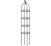 Traliccio per piante in vaso, regolabile verticale antiruggine da 175 cm, per piante rampicanti all'aperto, traliccio in metallo, per fiori di vite, , frutta, rosa, patio, verticale