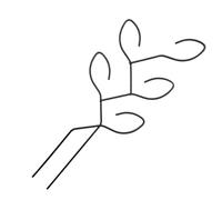 traliccio per piante | Paletto di supporto da giardino a forma di | Piccolo traliccio per piante, in metallo, a forma di foglia, supporto da giardino, per piante rampicanti per interni ed