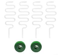 Traliccio per piante per uso interno, 2 pali in metallo per piccole piante in vaso per incoraggiare uno sviluppo sano della vite e il flusso d'aria (staffa di piegatura)