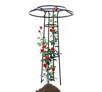 Traliccio per Piante, Struttura di Sostegno per Fiori Rampicanti, Struttura Regolabile a Forma di Ombrello Resistente alle Intemperie per Serra, Giardino, Terrazzo, Balcone e Cortile