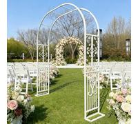 Traliccio per Rampicanti Arco per Rose Struttura Resistente e Facile da Montare per Piante Rampicanti Ideale per Creare un Tunnel Spettacolare o una Zone Soggiorno