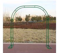 Traliccio per rose in metallo per giardino, supporto floreale per vite, facile da installare, arco per matrimoni, perfetto per decorazioni natalizie, decorazioni per pergola all'aperto (colore: verde)