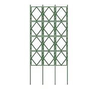 Traliccio pieghevole da giardino per piante rampicanti, altezza regolabile, supporto robusto per viti, fiori, cetrioli in aiuole rialzate