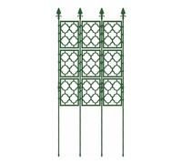 Traliccio pieghevole da giardino per piante rampicanti, robusto telaio in acciaio verniciato a polvere, sistema di bloccaggio a pressione, colore verde, 85 x 190 cm, perfetto per il supporto delle