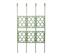 Traliccio pieghevole da giardino per piante rampicanti, robusto telaio in acciaio verniciato a polvere, sistema di bloccaggio a pressione, verde, 85 x 150 cm, supporto esterno per viti e fiori