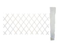 TRALICCIO RETE IN VIMINI BAMBOO 100X200CM ESTENSIBILE BIANCO PIANTE RAMPICANTI