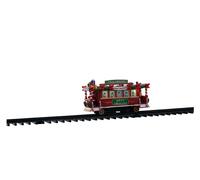 Tram Trenino su binario VILLAGGIO DI NATALE LEMAX 04738 - Tram Treno Jolly Troll
