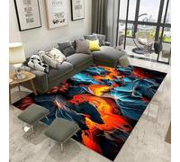Trama Colorata Astratta Morbido Tappeto Per Sala Da Pranzo Stampato In 3D 140 X 200 Cm - Tappeto Antiscivolo A Pelo Corto - Zerbino Decorativo Per La Casa - Antimacchia, Non Perde Peluc /1082264307038