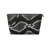 Trama della pelle di serpente, Borsa da toilette Borsa per trucco Borsa per cosmetici Borsa da toilette da viaggio portatile