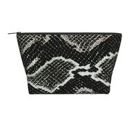 Trama della pelle di serpente, Borsa da toilette Borsa per trucco Borsa per cosmetici Borsa da toilette da viaggio portatile