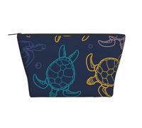 Trama di guscio di tartaruga, Borsa da toilette Borsa per trucco Borsa per cosmetici Borsa da toilette da viaggio portatile