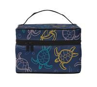 Trama di guscio di tartaruga, Borsa per il trucco Borsa per cosmetici Borsa da toilette da viaggio portatile Astuccio per matite Astuccio da toilette