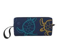 Trama di guscio di tartaruga, Borsa per il trucco Borsa per cosmetici Borsa da toilette da viaggio portatile Borsa per trucco Organizer