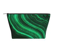 Trama di malachite, Borsa da toilette Borsa per trucco Borsa per cosmetici Borsa da toilette da viaggio portatile