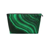 Trama di malachite, Borsa da toilette Borsa per trucco Borsa per cosmetici Borsa da toilette da viaggio portatile