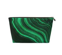 Trama di malachite, Borsa per il trucco Borsa per cosmetici Borsa da toilette da viaggio portatile Borsa da toilette