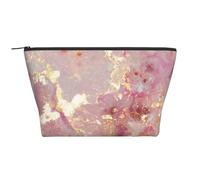Trama di marmo rosa, Borsa da toilette Borsa per trucco Borsa per cosmetici Borsa da toilette da viaggio portatile