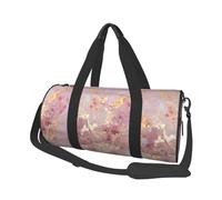 Trama di marmo rosa, Borsone da viaggio di grande capacità Borsa rotonda Borsa da viaggio sportiva Borsa da viaggio Borsa da fitness