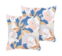 Trama floreale VEREZZI Set di 2 cuscini da esterno Multicolore 45 x 45 cm