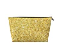 Trama glitter oro, Borsa per il trucco Borsa per cosmetici Borsa da toilette da viaggio portatile Borsa da toilette