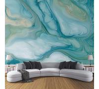 Trama Marmo Poster Giganti Da Parete Blu Foto Murale Carta Da Parati Texture Astratta Della Pietra Murale 150X105Cm Murale Per Camera Letto Sala Resistente