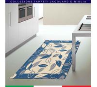 Trama & Ordito FOGLIE tappeto multiuso cm 100x150 Jacquard ciniglia