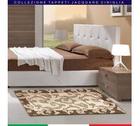 Trama & Ordito ROCOCO' tappeto multiuso cm 100x150 Jacquard ciniglia