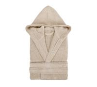 TRAMAS+ Accappatoio da Bagno 100% Cotone Uomo e Donna, 450g, Cappuccio, Cintura Regolabile, 2 Tasche, Alta Assorbenza, Morbido e Confortevole, Certificato OEKO-TEX - M, Topo