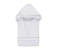 TRAMAS+ Accappatoio da Bagno 100% Cotone Uomo e Donna, 450g, Cappuccio, Cintura Regolabile, 2 Tasche, Alta Assorbenza, Morbido e Confortevole, Certificato OEKO-TEX - L, Bianco