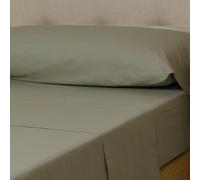 TRAMAS+ Completo Lenzuola Singolo 90x200, 100% cotone, Biancheria da Letto, Lenzuola e 1 federa da letto, Certificata STANDARD 100 by OEKO-TEX - Verde Salvia