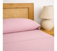 TRAMAS+ Lenzuola Singolo Cotone 100% 90x200 cm, Completo con Lenzuolo Sotto con Angoli, Lenzuolo Sopra e 1 Federa, Certificato STANDARD 100 OEKO-TEX - Malva