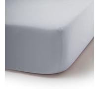 TRAMAS+ Lenzuolo con Angoli Regolabile 100% Cotone, 180 x 200 cm, King Size - Celeste