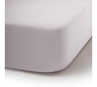 TRAMAS+ Lenzuolo con Angoli Regolabile 100% Cotone, 90 x 200 cm, Singolo - Grigio Perla